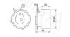 FORD 1328472 Tensioner Pulley, timing belt
